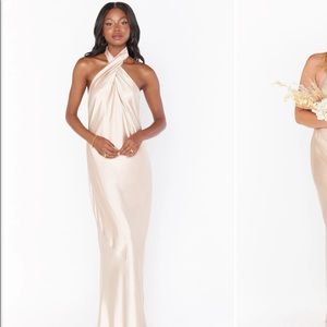 Show my your mumu Jasmine halter maxi dress